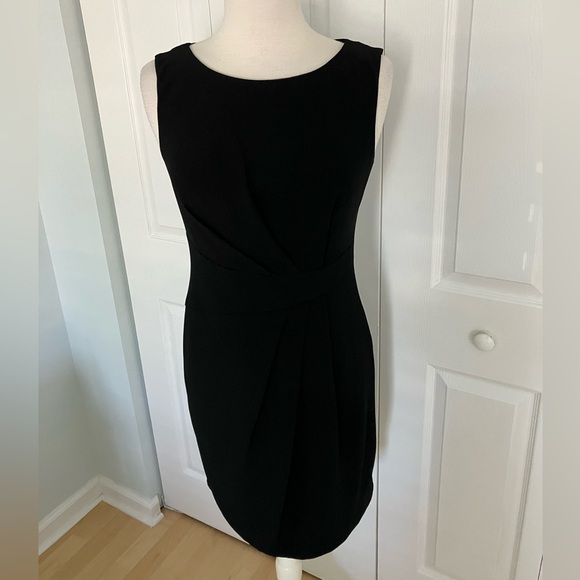 HOBBS London Jolie Black Sheath Dress Size 6 - Picture 9 of 11